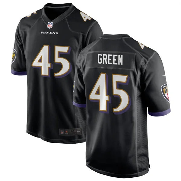 Men’s Baltimore Ravens #45 Mike Green Nike Black Alternate Vapor F.U.S.E Limited Jersey