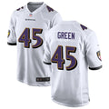 Men’s Baltimore Ravens #45 Mike Green Nike White Vapor Vapor F.U.S.E Limited Jersey