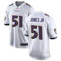 Men’s Baltimore Ravens #51 Emery Jones Jr. Nike White Vapor Vapor F.U.S.E Limited Jersey