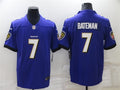 Men’s Baltimore Ravens #7 Rashod Bateman Nike Purple Vapor Untouchable Limited Jersey