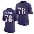 Mens Baltimore Ravens #78 Alejandro Villanueva  Nike Purple Vapor Limited Player Jersey
