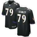 Men’s Baltimore Ravens #79 Ronnie Stanley Nike Black Alternate Vapor Limited Player Jersey