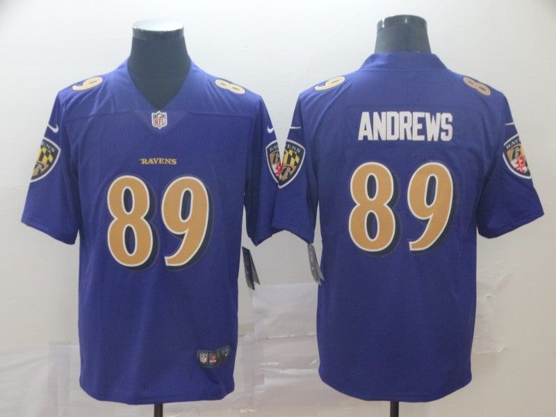 Men’s Baltimore Ravens #89 Mark Andrews Nike Purple Alternate Vapor F.U.S.E 2026 Next Flight Jersey