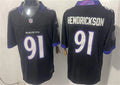 Mens Baltimore Ravens #91 Trey Hendrickson Nike 2026 Next Flight Black Alternate Vapor F.U.S.E Limited Jersey