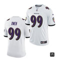 Men’s Baltimore Ravens #99 Odafe Oweh White Nike White Vapor Untouchable Limited Jersey