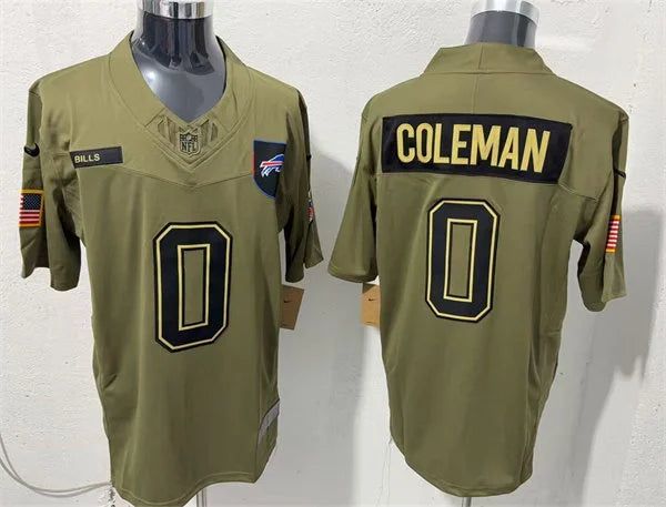 Mens Buffalo Bills #0 Keon Coleman Nike 2025 Salute to Service Limited Jersey – Olive