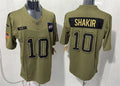 Mens Buffalo Bills #10 Khalil Shakir Nike 2025 Salute to Service Limited Jersey – Olive