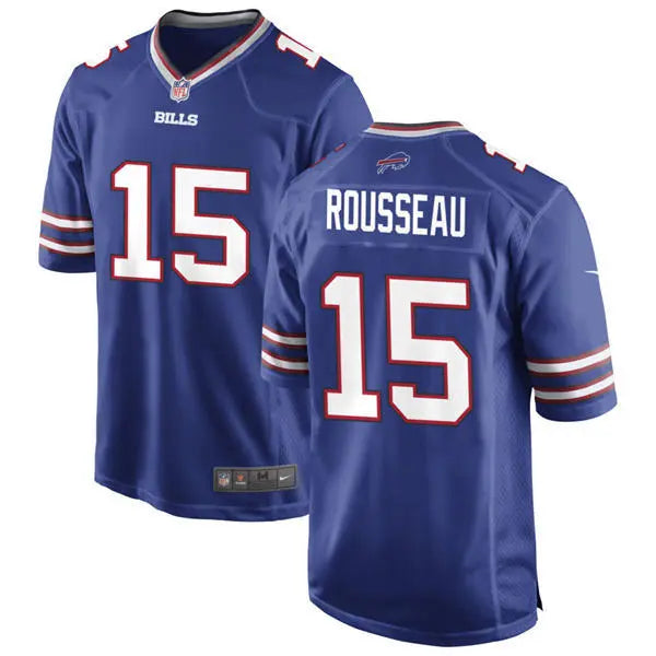 Men’s Buffalo Bills #15 Gregory Rousseau Nike Royal Vapor F.U.S.E. Limited Jersey