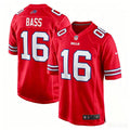 Mens Buffalo Bills #16 Tyler Bass Nike Red Alternate Vapor F.U.S.E. Limited Jersey