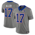 Mens Buffalo Bills #17 Josh Allen Nike Gray Nickel City Vapor F.U.S.E. Limited Jersey