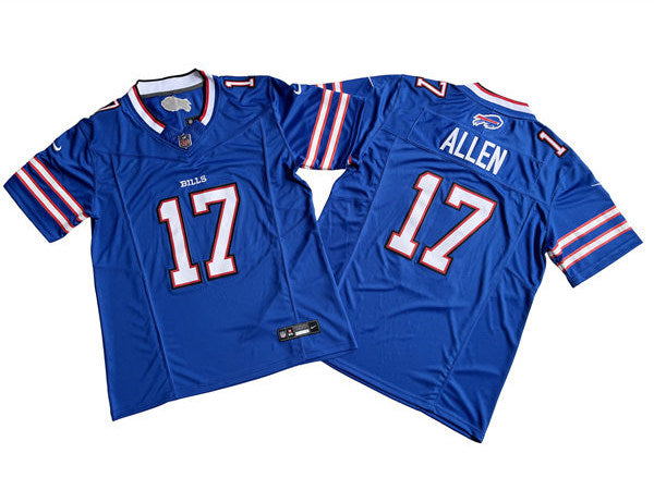 Men’s Buffalo Bills #17 Josh Allen Nike Royal Vapor F.U.S.E. Limited Jersey
