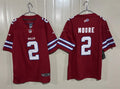 Mens Buffalo Bills #2 D.J. Moore Nike Red Alternate Vapor F.U.S.E. Limited Jersey