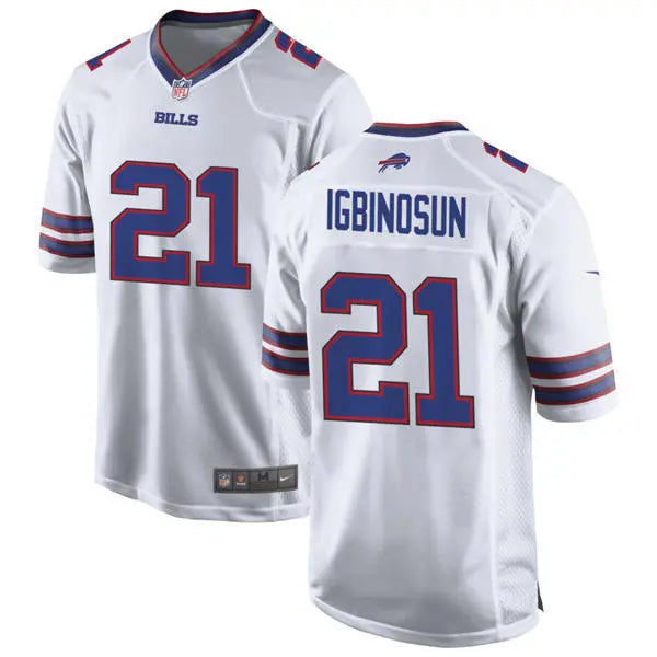Mens Buffalo Bills #21 Davison Igbinosun Nike White Vapor F.U.S.E. Limited Jersey