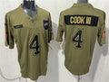 Mens Buffalo Bills #4 James Cook III Nike 2025 Salute to Service Limited Jersey – Olive