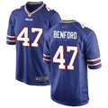 Mens Buffalo Bills #47 Christian Benford Nike Royal  Vapor F.U.S.E. Limited Jersey