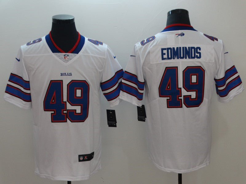 Men’s Buffalo Bills #49 Tremaine Edmunds Nike White Player Game Football Jersey