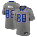 Mens Buffalo Bills #88 Dawson Knox Nike Gray Nickel City Vapor F.U.S.E. Limited Jersey