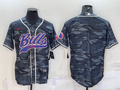 Men’s Buffalo Bills Grey Camouflage Blank Jersey