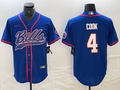 Men’s Buffalo Bills James Cook #4 Royal Jersey Joint Edition