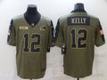 Men’s Buffalo Bills Jim Kelly #12 Brown Jersey