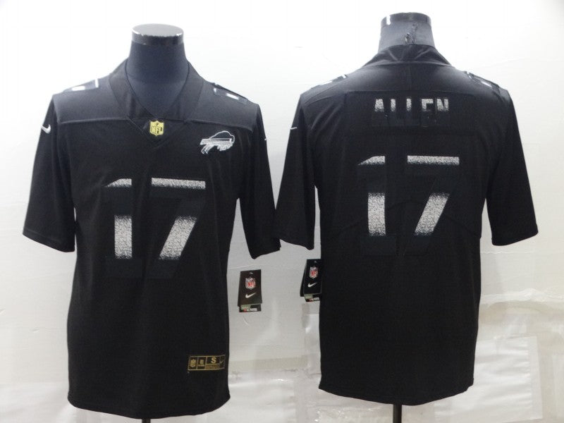 Men’s Buffalo Bills Josh Allen #17 Black Alternate Jersey