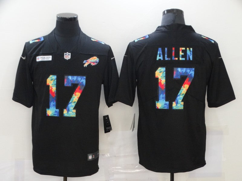 Men’s Buffalo Bills Josh Allen #17 Black Jersey
