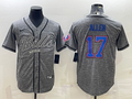 Men’s Buffalo Bills Josh Allen #17 Gray Jersey Joint Edition