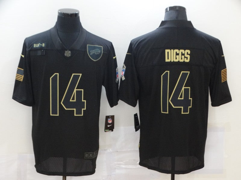 Men’s Buffalo Bills Stefon Diggs #14 Black Jersey