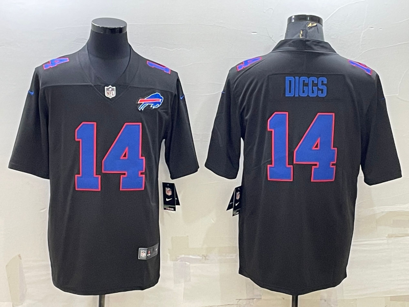 Men’s Buffalo Bills Stefon Diggs #14 Black Jersey