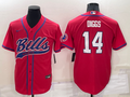 Men’s Buffalo Bills Stefon Diggs #14 Red Jersey Joint Edition