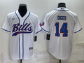 Men’s Buffalo Bills Stefon Diggs #14 White Jersey Joint Edition