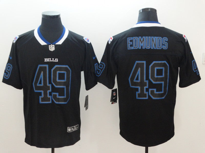 Men’s Buffalo Bills Tremaine Edmunds #49 Black Jersey
