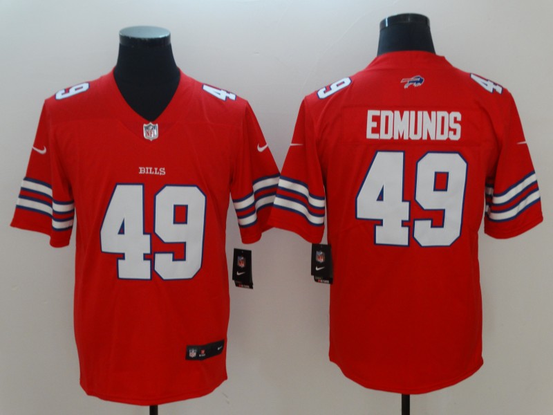 Men’s Buffalo Bills Tremaine Edmunds #49 Red Jersey