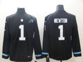 Men’s Carolina Panthers #1 Cam Newton Black Jersey