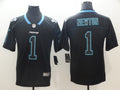 Men’s Carolina Panthers #1 Cam Newton Black Jersey