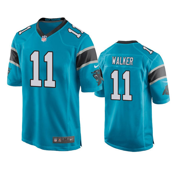 Men’s Carolina Panthers #11 P.J. Walker Nike Blue Vapor Untouchable Limited Jersey