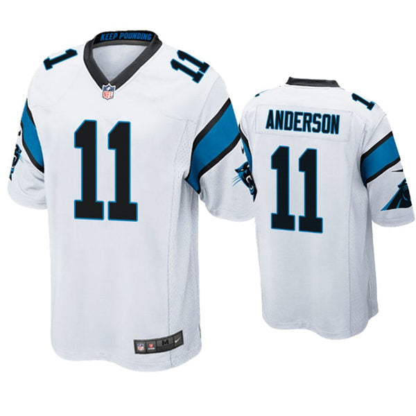 Mens Carolina Panthers #11 Robby Anderson Nike White Vapor Untouchable Limited Jersey
