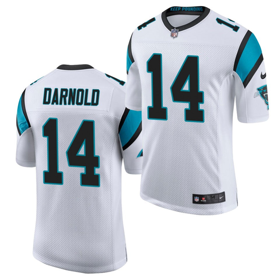 Men’s Carolina Panthers #14 Sam Darnold White Nike Vapor Untouchable Football Jersey