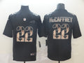Men’s Carolina Panthers #22 Christian McCaffrey Black Authentic Jersey