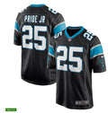 Men’s Carolina Panthers #25 Troy Pride Jr. Nike Black Game Football Jersey