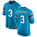 Mens Carolina Panthers #3 Robby Anderson Nike Blue Vapor Untouchable Limited Jersey