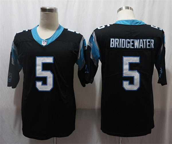 Men’s Carolina Panthers #5 Teddy Bridgewater Black Nike Vapor Untouchable Limited Jersey