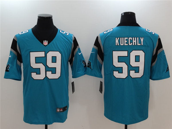 Men’s Carolina Panthers #59 Luke Kuechly Blue Nike Vapor Untouchable Limited Jersey