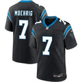 Mens Carolina Panthers #7 Tre’von Moehrig Nike Black Vapor F.U.S.E. Limited Jersey
