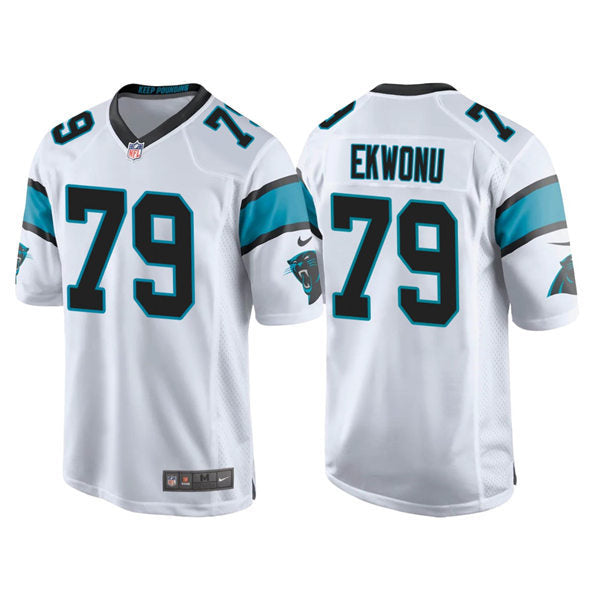 Men’s Carolina Panthers #79 Ikem Ekwonu Nike White Vapor Untouchable Limited Jersey