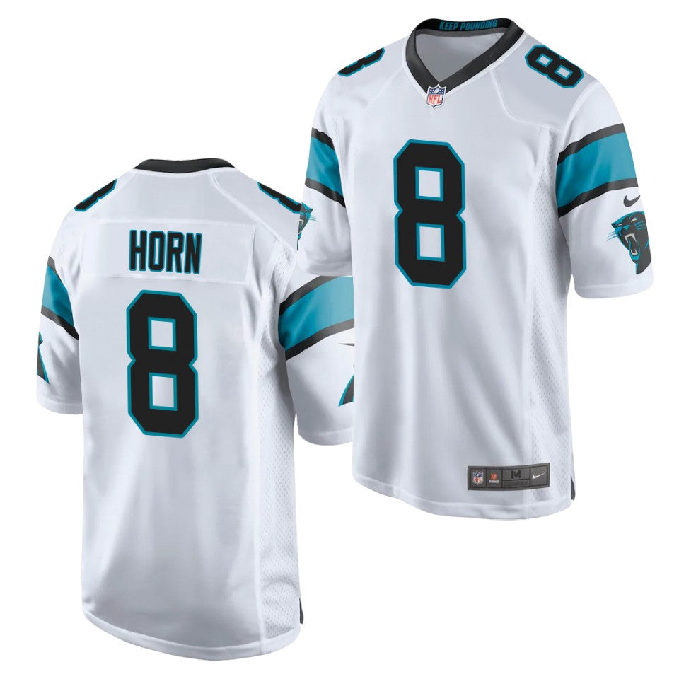 Men’s Carolina Panthers #8 Jaycee Horn  White Nike NFL Vapor Untouchable Limited Jersey