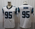 Men’s Carolina Panthers #95 Derrick Brown White Nike Vapor Untouchable Football Jersey