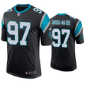 Mens Carolina Panthers #97 Yetur Gross-Matos Nike Black Vapor Untouchable Limited Jersey