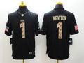 Men’s Carolina Panthers Cam Newton #1 Black Alternate Jersey