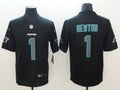 Men’s Carolina Panthers Cam Newton #1 Black Jersey